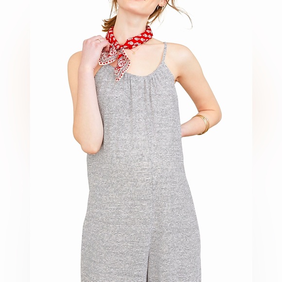 Hatch Maternity Striped Linen Morgana Jumpsuit size 3 (L/XL) - Picture 2 of 12